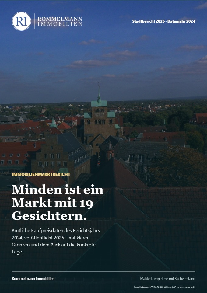Titelseite des Stadtberichts Minden