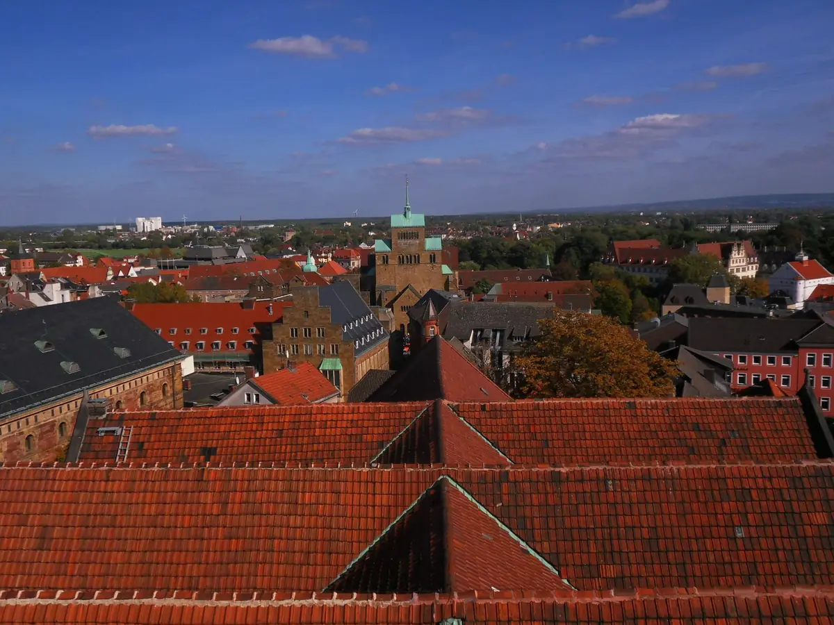 Blick über die Mindener Innenstadt